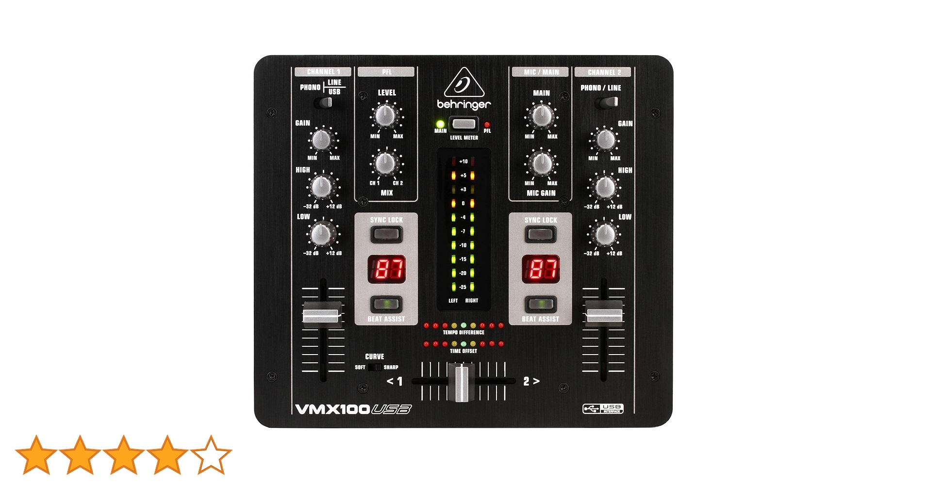 behringer ベリンガー　VMX-100 Behringer VMX100 2-Channel Pro DJ Mixer | zZounds
